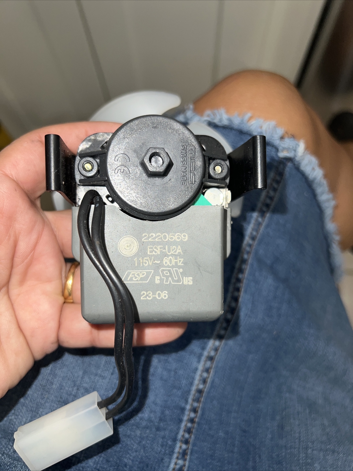 Whirlpool WP2315549 Genuine OEM Evaporator Fan MotorSirve: 2315549 ...