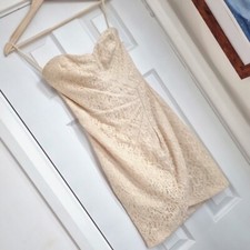 H&M strapless ivory dress size 8