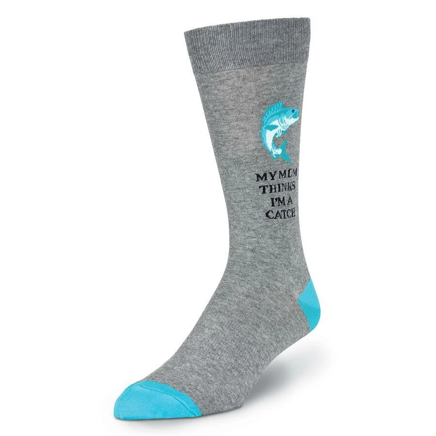 Calcetines para hombre, novedad, mezcla de algodón, Crew, Gary, negros, informales, vestido, talla 10-12 Foto 2 de 4