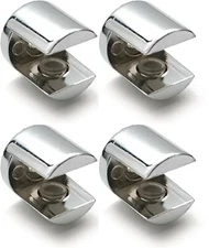 Glass Shelf Support Bracket Brackets - Polished Chrome For 5 mm Thick Shelves