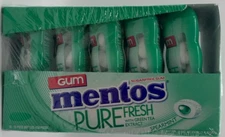 10PK Mentos Pure Fresh Spearmint Sugar Free Gum ~ 15 PC EACH ~ EXP 09/2025