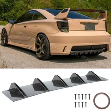 For Toyota Celica GT Carbon Fiber Rear Bumper Diffuser Spoiler Splitter 10-Fins