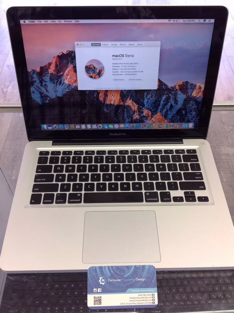 MacbookPro 13 Core i7 4G 240G Early 2011-