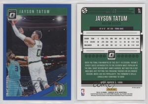 2018-19 Panini Donruss Optic Blue Prizm /49 Jayson Tatum #76