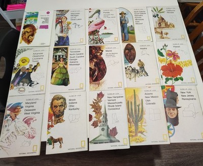 VTG National Geographic Close-Up USA 1973-1978 Complete Set of 15 Maps