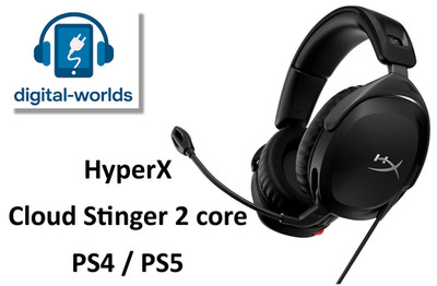 HyperX Cloud Stinger 2 core (wired) - PS4 / PS5 / PC - schwarz +++ NEUWERTIG +++
