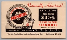 Devil Fiendoil Powder Solvent Primer Advertising Postcard 1949 Pogue Oakland CA