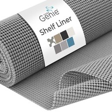 HOME GENIE Shelf Drawer and Cabinet Liner, Durable with Strong Grip, 12 in x ...