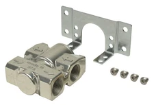 DERALE 25792 -  Fluid Control Thermostat Kit Aluminum Dual 1/2" NPT w/Brackets