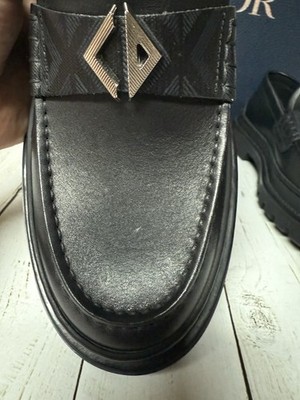 Christian Dior Explorer Leather Loafers Black Sz 40 / 7 | eBay