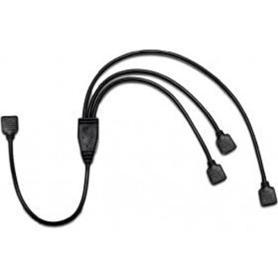 Intertech RGB-Verteiler 3-fach Y-Kabel fuer bis zu 3 Geraete 4Pin auf 4Pin RGB-H