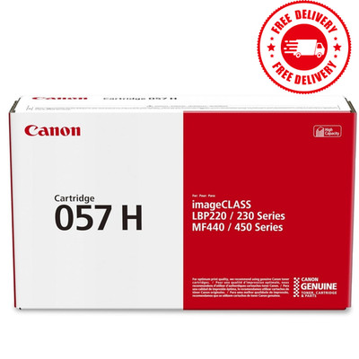 Canon 057H Black Toner Cartridge High Yield Genuine OEM MF445dw MF448dw LBP226dw
