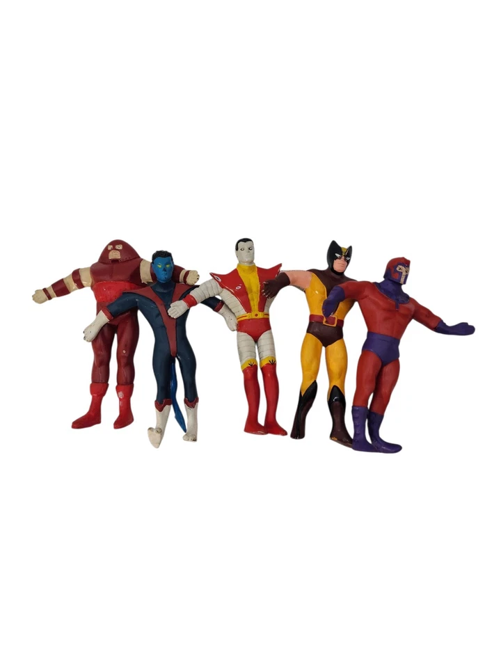 Lote de 5 Figuras de Acción Colección Marvel Bend-ems 1991 Lote Colección Foto 2 de 4