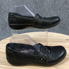 Clarks Flats Womens 8.5 Mary Jane Leather Sli...