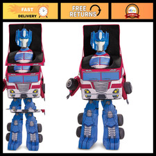 Transformers Optimus Prime Costume for Boys - Convertible Character Suit, Kids D