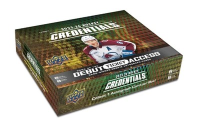 2025/26 UPPER DECK CREDENTIALS HOCKEY HOBBY BOX NEW SEALED