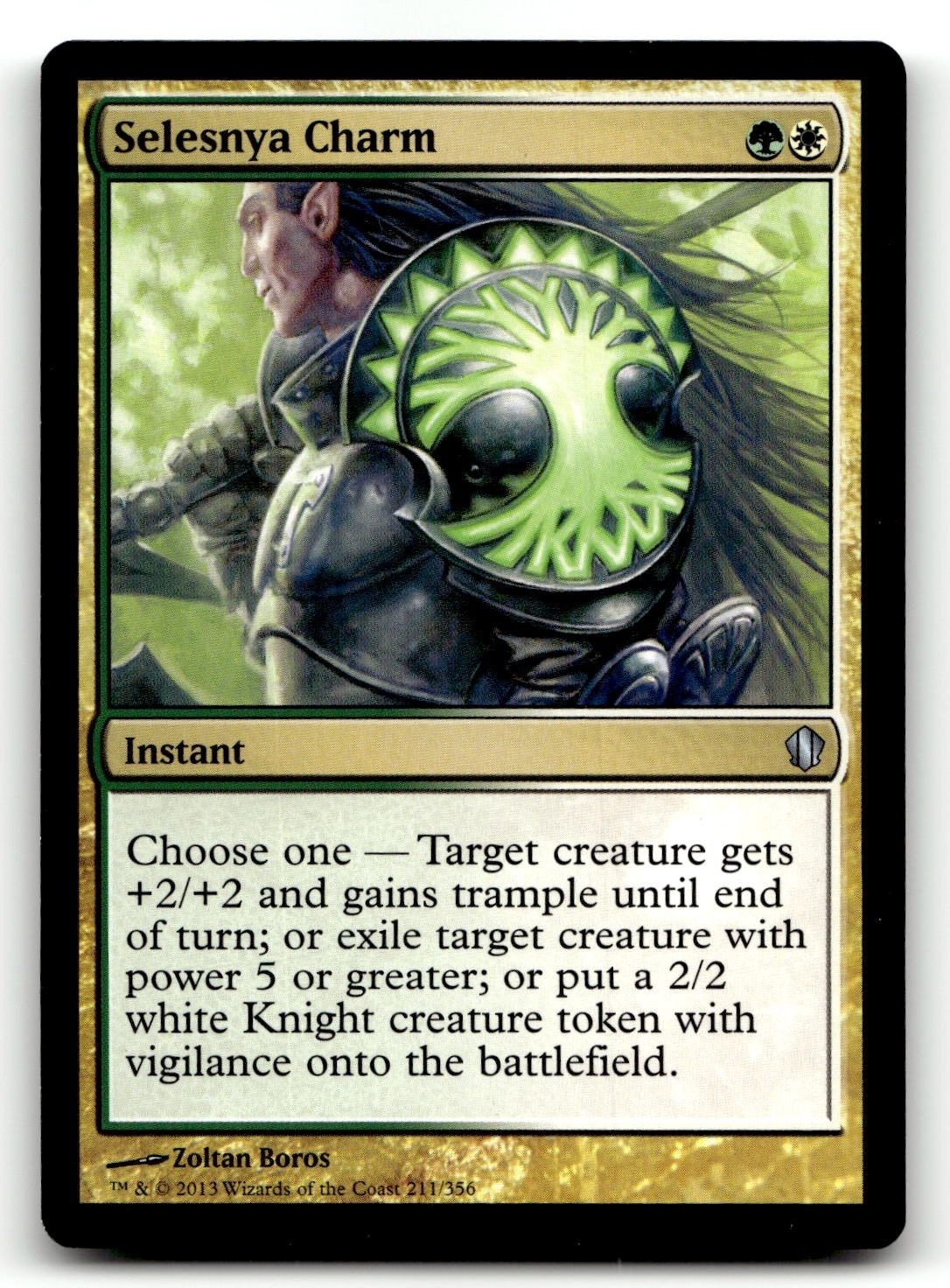 Selesnya Charm Commander 2013 C13 #211 Uncommon NM