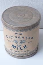 Pappdose Condensed Milk  antiker Scherzartikel DRGM um 1910  - Kindernahrung