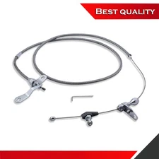 Stainless Braided Transmission Kick Down Cable Detent Suits Ford C4 C-4