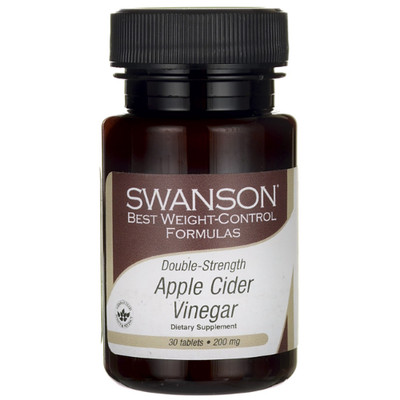 Swanson Vitamins Apple Cider Vinegar Double Strength Formula 200 Mg 30 Tabs