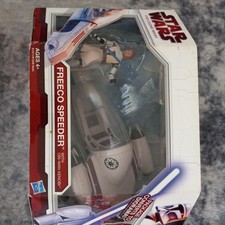 2009 Hasbro Star Wars The Clone Wars Freeco Speeder With Obi-Wan Kenobi