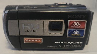 Sony HDR-PJ200 HD Handycam Camcorder w/ Projector 25x Optical Zoom 64GB D07