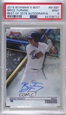 2018 Bowman's Best Best of 2018 Auto Brice Turang #B18-BT PSA 9 MINT Auto 8d2