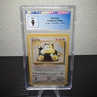 CGC 9 Mint Snorlax Pokémon 1999 Jungle Unlimited #27/64 – Graded TCG Card