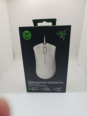 Razer DeathAdder Essential White Edition Ergonomic Wired Gaming Mouse NEW Sealed