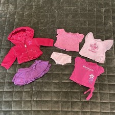 American Girl Doll Truly Me 6 Pc Set Lot Skirt Jacket Shirts Underwear Panties