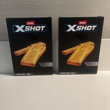 ZURU X-Shot Pro Clip Magazine Lot of 2 Half Size Full Size NEW