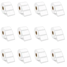 12Rolls 2-1/4" x 1-1/4" Multipurpose Label 30334 1000 Labels/Roll Used with Dymo