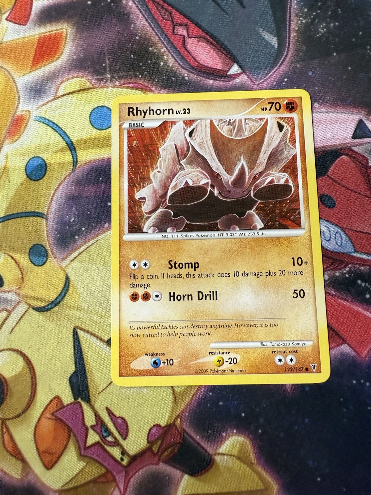 Rhyhorn 122/147 LP - Supreme Victors Pokemon Card - Tomokazu Komiya Art