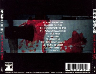 SUICIDE COMMANDO - BIND, TORTURE, KILL NEW CD