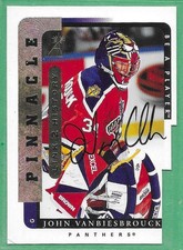 1996-97 Pinnacle BAP Hockey *SIGNED* ~ Card#LTH-10 ~ John Vanbiesbrouck ~ Die