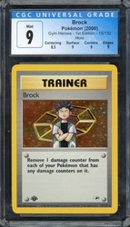 Brock - 15/132 - Gym Heroes 1st Edition Holo Rare