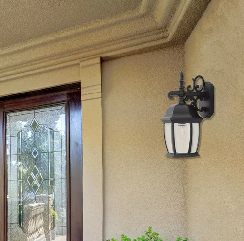 DESIGNERS FOUNTAIN TIVERTON 16 IN 1-LIGHT OUTDOOR LINE VOLTAGE 2421-BK - BLACK - Picture 2 of 3