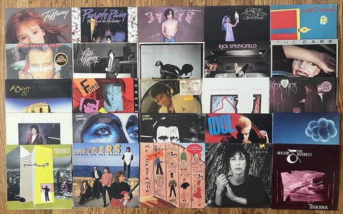 80s Rock/Pop/New Wave 25 LP Lot - MJ, Nicks, Cars, Patti Smith, B-52's, Prince