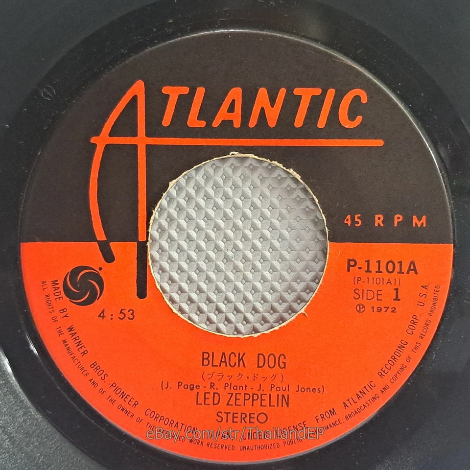 LED ZEPPELIN /BLACK DOG /MISTY MOUNTAIN HOP / JAPAN EP 45 - Image 4 of 4