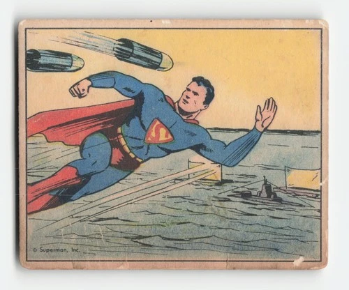 1941 Gum Inc. Superman #40 Racing the Shells Poor