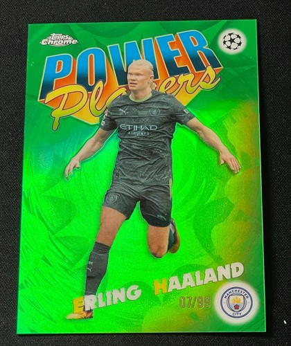 2025-26 Topps Chrome UEFA Erling Haaland Power Players Green /99
