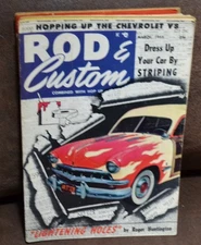 VTG Jan 1955 Rod & Custom  Hopping Up Chevrolet V8 Dress Up Your Car By Striping