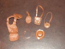 1975 Johnny West Marx Jed Gibson Accessories Gun Fur Vest Belt Hats and more