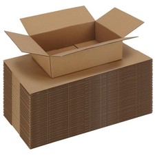 40 Packs 10x7x3 Shipping Boxes for Small Business, Corrugated Cardboard Boxes...