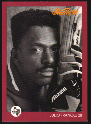 1991 Donruss Studio #123 - Julio Franco - Texas Rangers  91-923