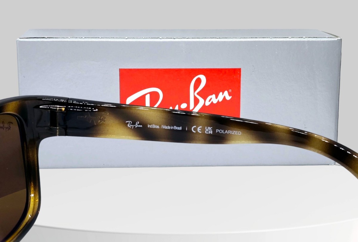 RAY BAN havana/brown POLARIZED RB4194 710/83 53 sunglasses 