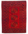 Rare Hand Knotted Vintage Afghan Turkmen Felpah Wool Area Rug 6 x 3 Ft — photo 1