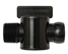 Loc-Line BLACK &ndash; 3/4&Prime; Male NPT Valve 2pack