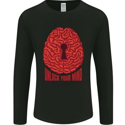 Entsperren Ihre Geist Intelligence Psychologie Herren Langarm T-Shirt