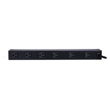 CPS1215RMS Surge Protector, 120V/15A, 12 Outlets, 15 ft Power Cord, 1U Rackmount